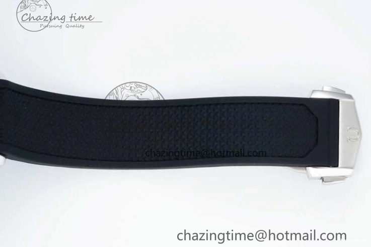 0601 SportInspired Speedmaster Racing Master SS HKF Best Edition Blue Black Dial on Black Rubber Strap A 7817